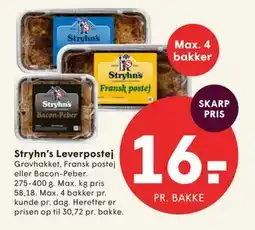 SPAR Stryhn’s Leverpostej tilbud
