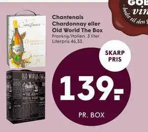 SPAR Chantenais Chardonnay eller Old World The Box tilbud
