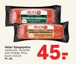 SPAR Højer Spegepølse tilbud