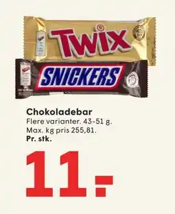 SPAR Chokoladebar tilbud