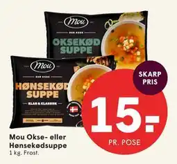 SPAR Mou Okse- eller Hønsekødsuppe tilbud