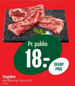 Min Købmand Stegeben tilbud