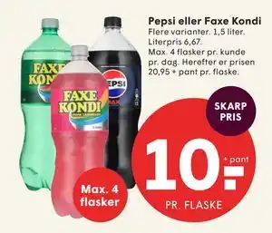SPAR Pepsi eller Faxe Kondi tilbud