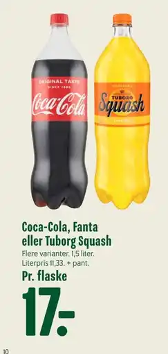 Min Købmand Coca-Cola, Fanta eller Tuborg Squash tilbud