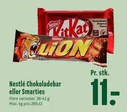Min Købmand Nestlé Chokoladebar eller Smarties tilbud
