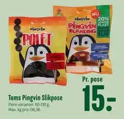 Min Købmand Toms Pingvin Slikpose tilbud