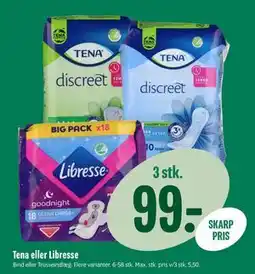 Min Købmand Tena eller Libresse tilbud