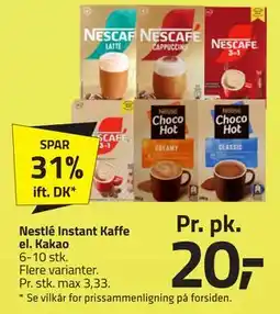 Fleggaard Nestlé Instant Kaffe el. Kakao tilbud