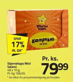 Fleggaard Stjernehaps Mini Salami tilbud
