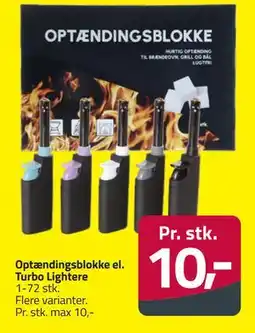 Fleggaard Optændingsblokke el. Turbo Lightere tilbud