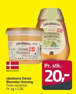 Fleggaard Jakobsens Dansk Blomster Honning tilbud