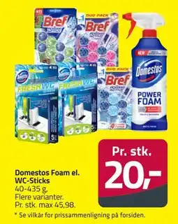 Fleggaard Domestos Foam el. WC-Sticks tilbud