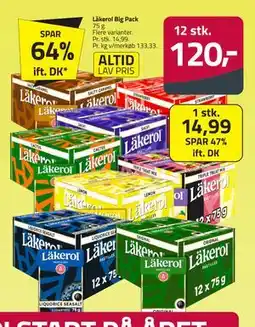 Fleggaard Läkerol Big Pack tilbud