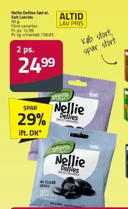 Fleggaard Nellie Dellies Sød el. Salt Lakrids tilbud