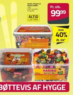 Fleggaard Haribo, Pingvin el. Malaco Bøtter tilbud