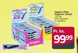 Fleggaard Skipper’s Pipes Original el. Seasalt tilbud