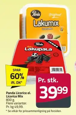 Fleggaard Panda Licorice el. Licorice Mix tilbud