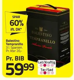 Fleggaard Balestino Tempranillo tilbud