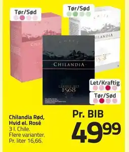 Fleggaard Chilandia Rød, Hvid el. Rosé tilbud