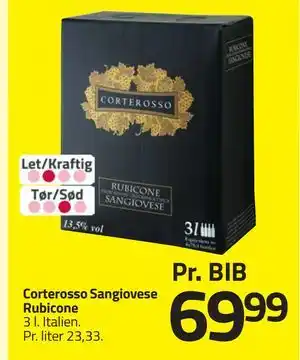 Fleggaard Corterosso Sangiovese Rubicone tilbud