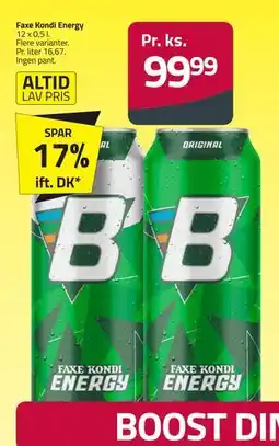 Fleggaard Faxe Kondi Energy tilbud