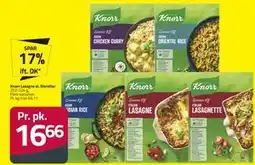 Fleggaard Knorr Lasagne el. Risretter tilbud
