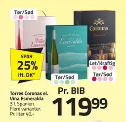 Fleggaard Torres Coronas el. Vina Esmeralda tilbud