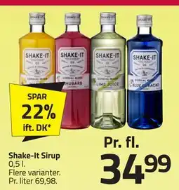 Fleggaard Shake-It Sirup tilbud