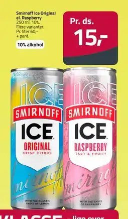 Fleggaard Smirnoff Ice Original el. Raspberry tilbud