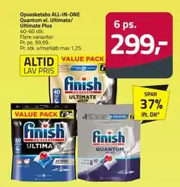 Fleggaard Opvasketabs ALL-IN-ONE Quantum el. Ultimate/ Ultimate Plus tilbud