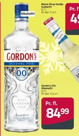Fleggaard Gordon’s Gin Alkoholfri tilbud