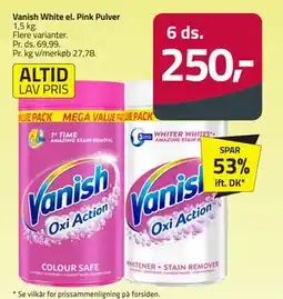 Fleggaard Vanish White el. Pink Pulver tilbud