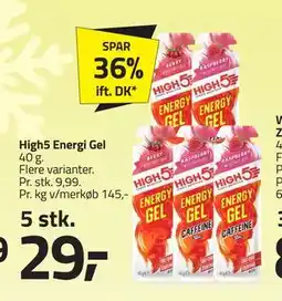Fleggaard High5 Energi Gel tilbud