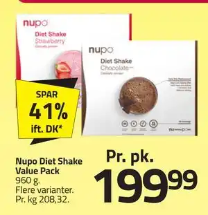 Fleggaard Nupo Diet Shake Value Pack tilbud