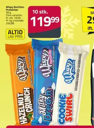 Fleggaard Wispy Nutrition Proteinbar tilbud