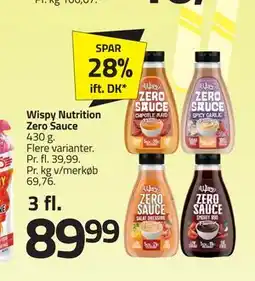 Fleggaard Wispy Nutrition Zero Sauce tilbud
