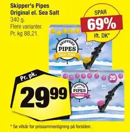 Calle Skipper's Pipes Original el. Sea Salt tilbud