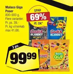 Calle Malaco Giga Poser tilbud