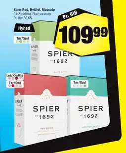 Calle Spier Rød, Hvid el. Moscato tilbud