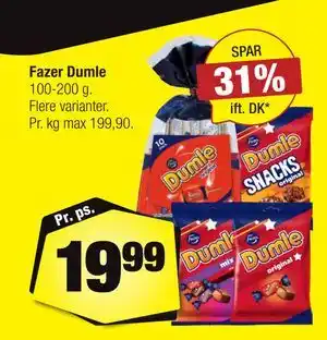 Calle Fazer Dumle tilbud