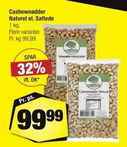 Calle Cashewnødder Naturel el. Saltede tilbud