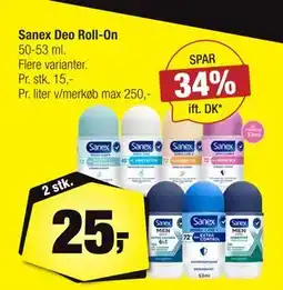 Calle Sanex Deo Roll-On tilbud