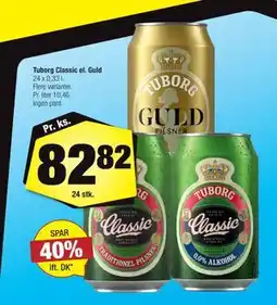Calle Tuborg Classic el. Guld tilbud