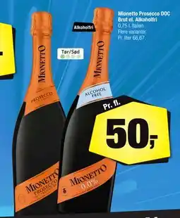 Calle Mionetto Prosecco DOC Brut el. Alkoholfri tilbud