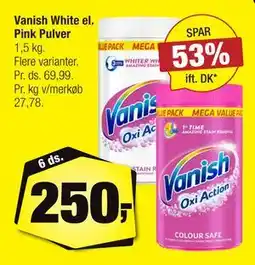 Calle Vanish White el. Pink Pulver tilbud