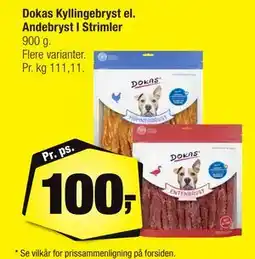 Calle Dokas Kyllingebryst el. Andebryst I Strimler tilbud