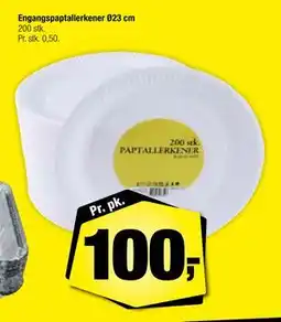 Calle Engangspaptallerkener Ø23 cm tilbud