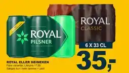 Let-Køb ROYAL ELLER HEINEKEN tilbud