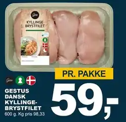 Let-Køb GESTUS DANSK KYLLINGEBRYSTFILET tilbud