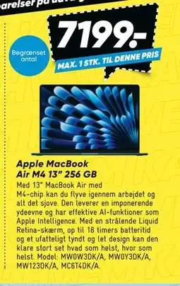 Bilka Apple MacBook Air M4 13” 256 GB tilbud